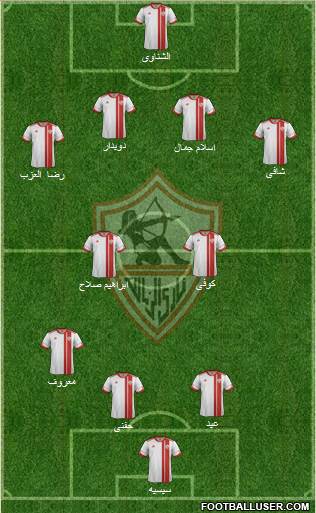 Zamalek Sporting Club Formation 2014