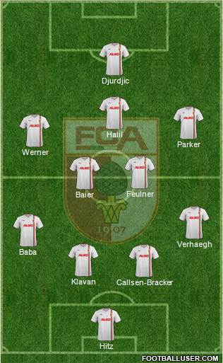 FC Augsburg Formation 2014