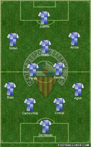 C.E. Sabadell Formation 2014