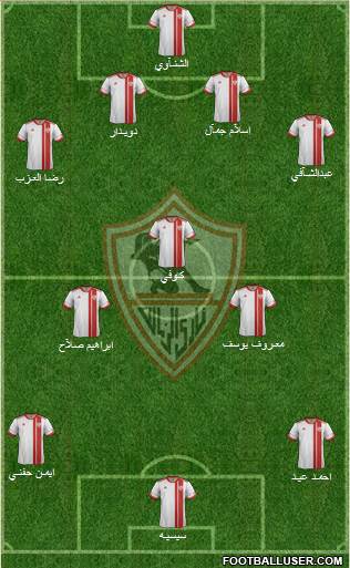 Zamalek Sporting Club Formation 2014