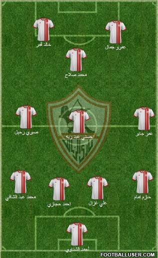 Zamalek Sporting Club Formation 2014