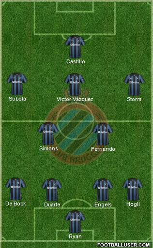 Club Brugge KV Formation 2014