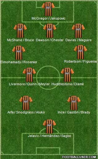 Hull City Formation 2014