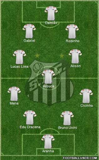 Santos FC Formation 2014