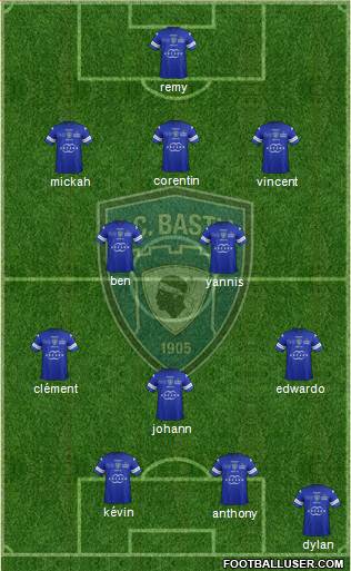 Sporting Club Bastia Formation 2014