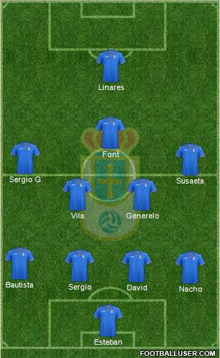 Real Oviedo S.A.D. Formation 2014