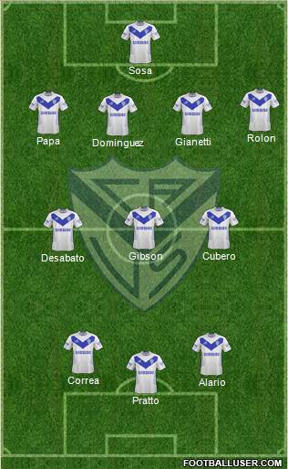 Vélez Sarsfield Formation 2014