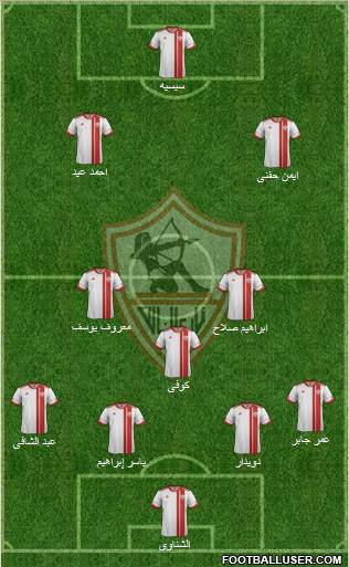 Zamalek Sporting Club Formation 2014