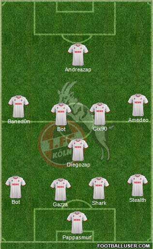 1.FC Köln Formation 2014