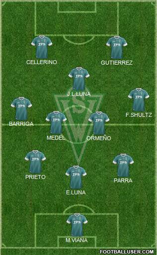 CD Santiago Wanderers S.A.D.P. Formation 2014