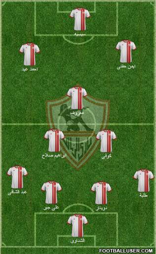 Zamalek Sporting Club Formation 2014