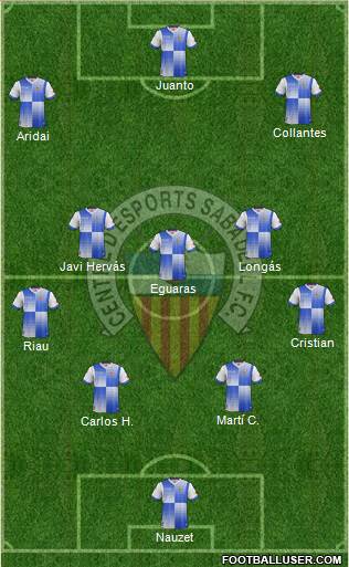 C.E. Sabadell Formation 2014