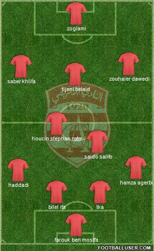 Club Africain Tunis Formation 2014