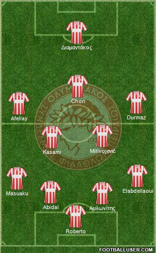 Olympiakos SF Piraeus Formation 2014