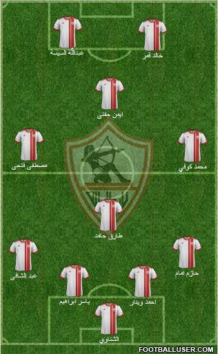 Zamalek Sporting Club Formation 2014