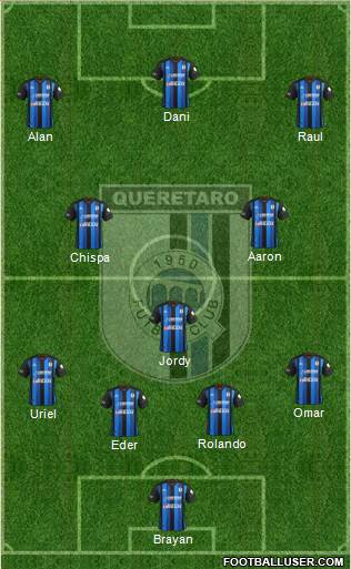 Club de Fútbol Gallos Blancos Formation 2014