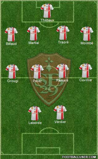 Stade Brestois 29 Formation 2014