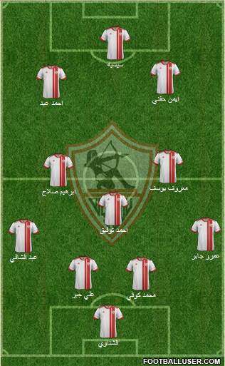 Zamalek Sporting Club Formation 2014