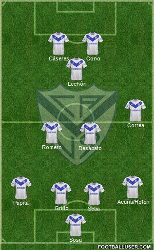 Vélez Sarsfield Formation 2014