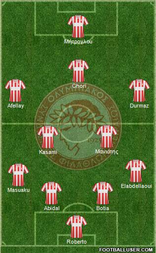 Olympiakos SF Piraeus Formation 2014