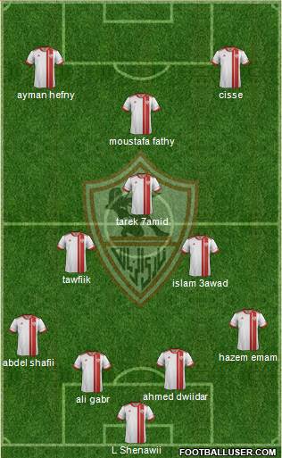 Zamalek Sporting Club Formation 2014