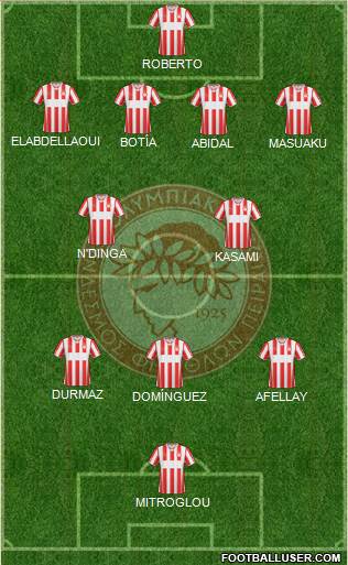 Olympiakos SF Piraeus Formation 2014