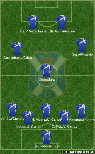 C.D. Tenerife S.A.D. Formation 2014