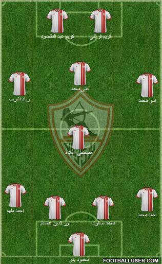 Zamalek Sporting Club Formation 2014