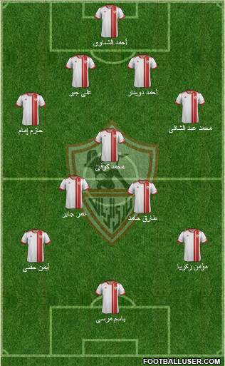 Zamalek Sporting Club Formation 2014