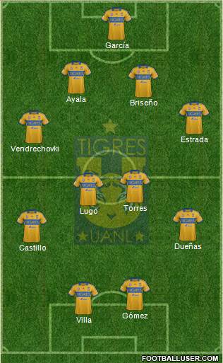 Club Universitario de Nuevo León Formation 2014