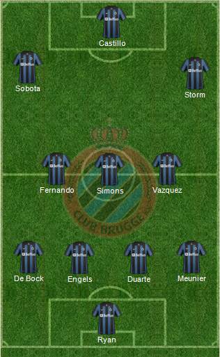 Club Brugge KV Formation 2014