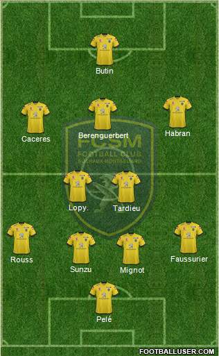 FC Sochaux-Montbéliard Formation 2014