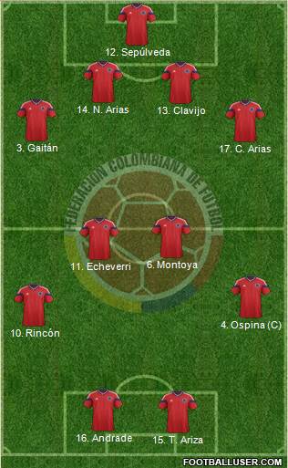 Colombia Formation 2014