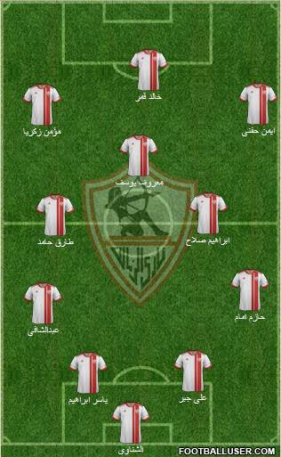 Zamalek Sporting Club Formation 2014