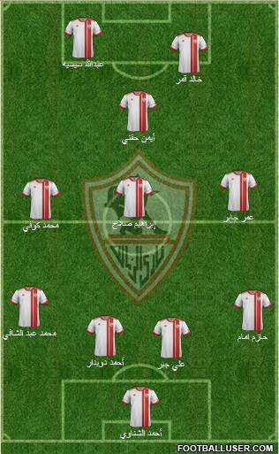 Zamalek Sporting Club Formation 2014