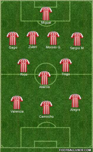 Stoke City Formation 2014