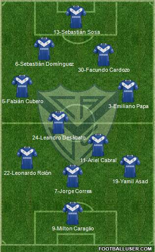 Vélez Sarsfield Formation 2014