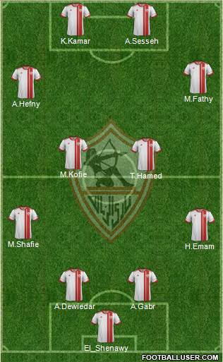 Zamalek Sporting Club Formation 2014