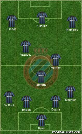 Club Brugge KV Formation 2014