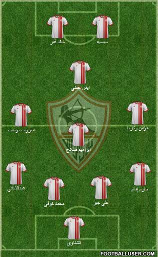 Zamalek Sporting Club Formation 2014