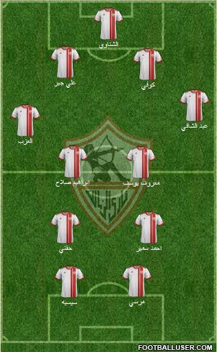 Zamalek Sporting Club Formation 2014