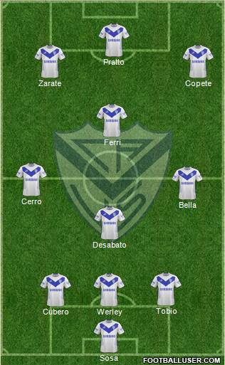 Vélez Sarsfield Formation 2014