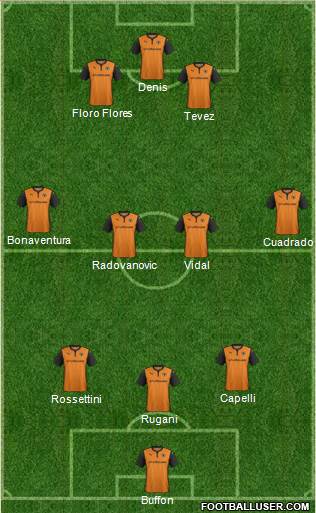 Wolverhampton Wanderers Formation 2014