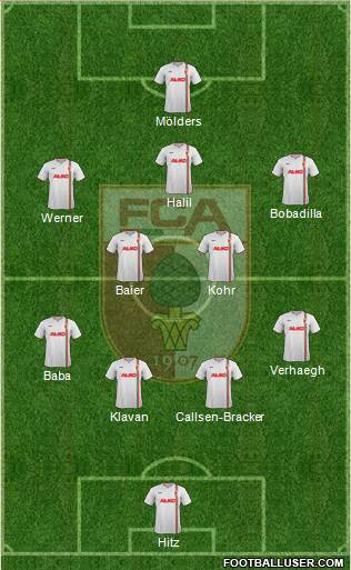 FC Augsburg Formation 2014