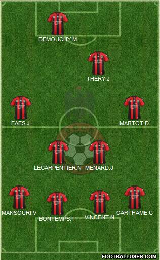 OGC Nice Côte d'Azur Formation 2014