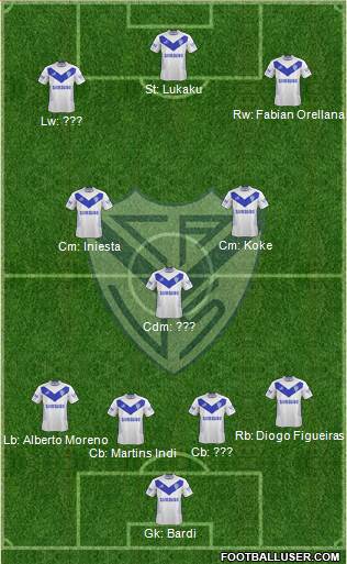 Vélez Sarsfield Formation 2014