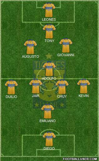 Club Universitario de Nuevo León Formation 2014