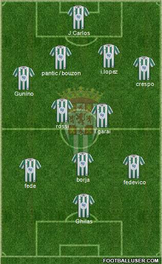 Córdoba C.F., S.A.D. Formation 2014