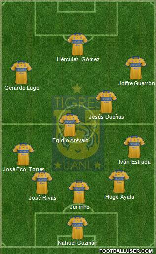 Club Universitario de Nuevo León Formation 2014