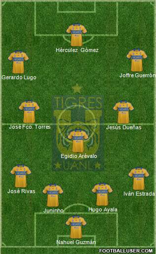 Club Universitario de Nuevo León Formation 2014